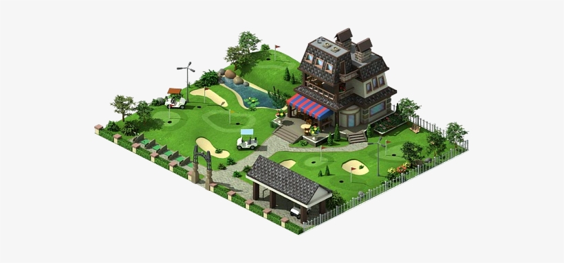 Building Golf Course - Estate, transparent png