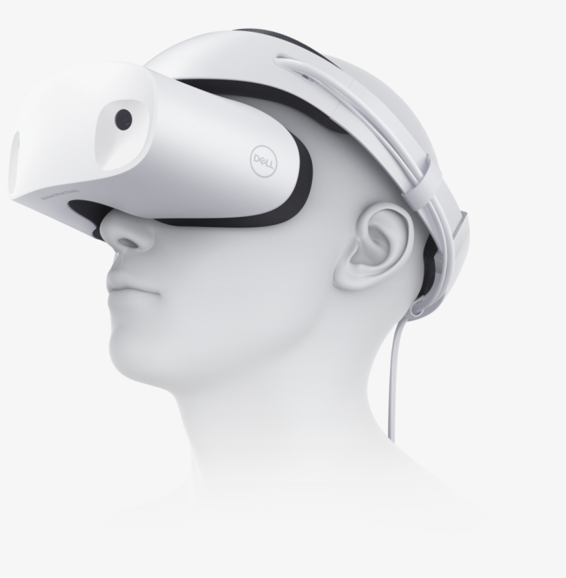 Dell's New Visor Vr Headset Looks Less Cumbersome Than - Visore Dell, transparent png