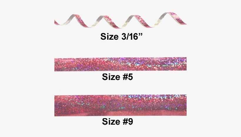 #5 Holographic Ribbon Baby Pink 25 Yd - Dep, transparent png