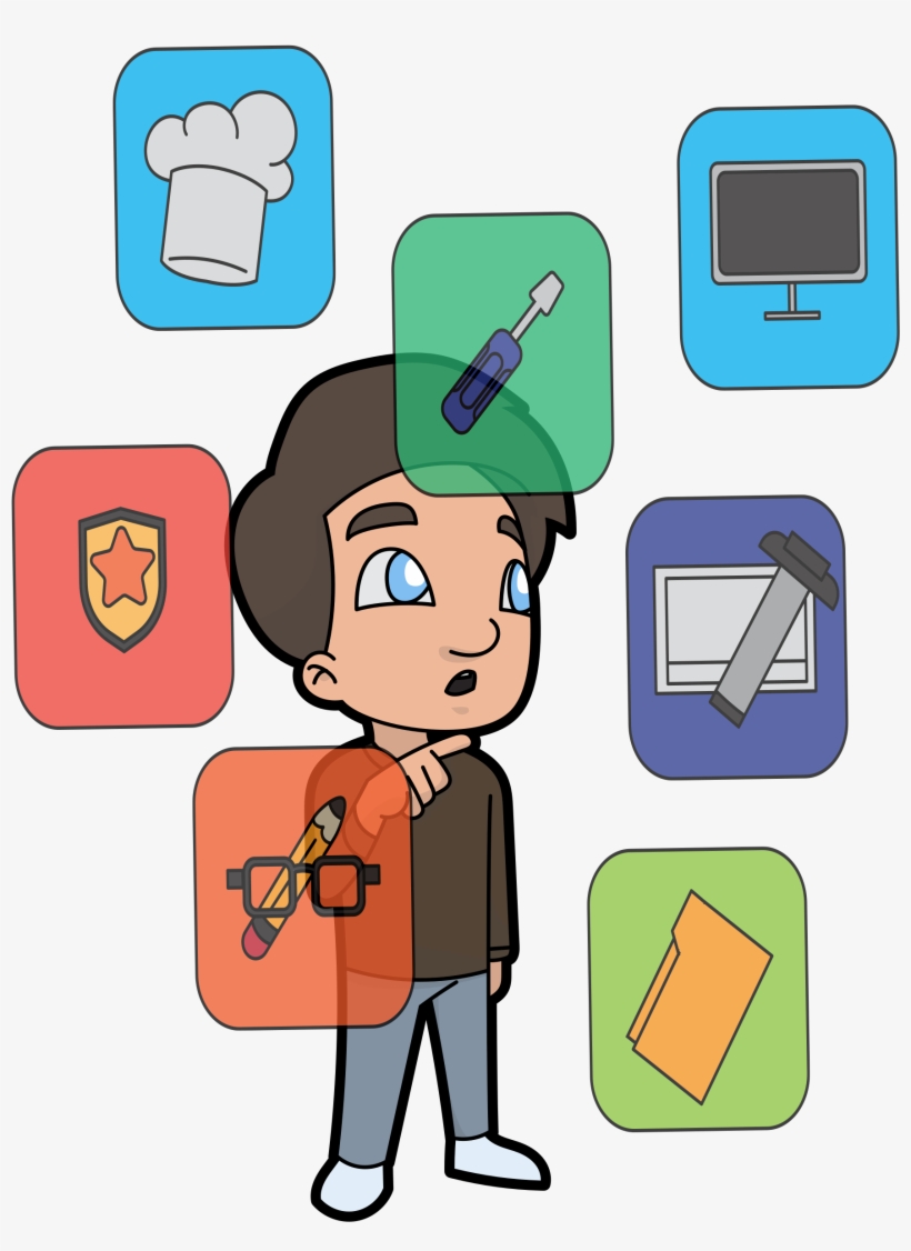 Open - Cartoon Career, transparent png