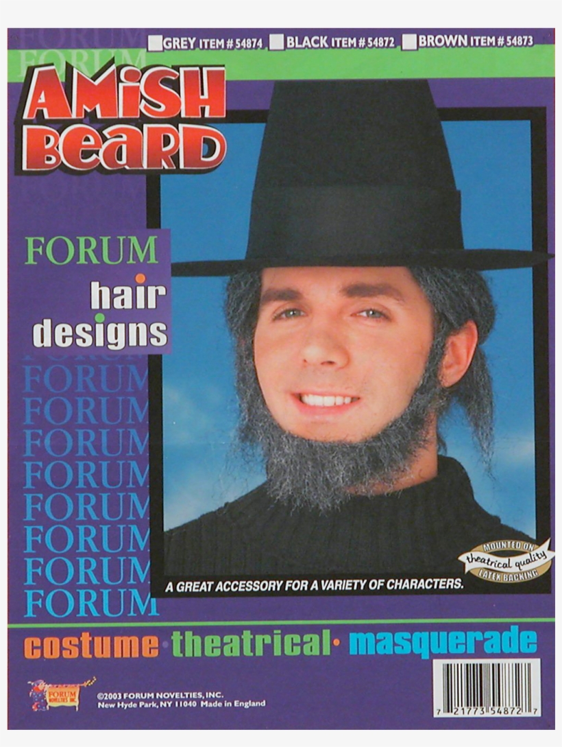 Though The Amish Are Known For Their Pacifism, Their - Brown Walrus Moustache 54870, transparent png