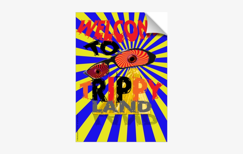 Trippy Spinning Eye Glasses Poster Print V2 - Advertising, transparent png