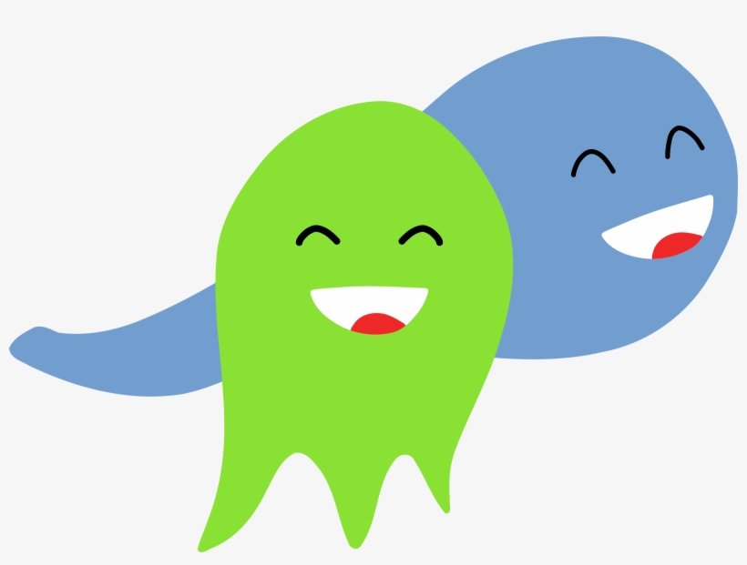 This Free Icons Png Design Of Two Smiling Ghosts, transparent png