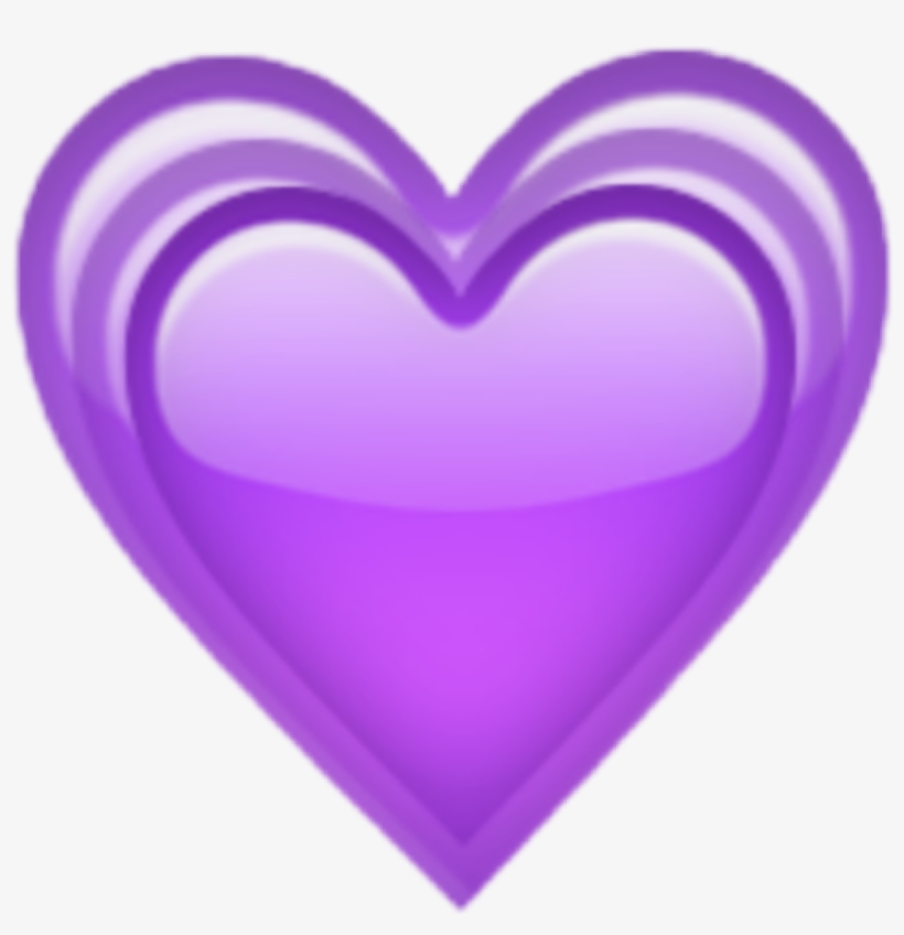 Purple Hearts Heart Corazon Violeta Corazones Amor - Purple Love Heart Emoji, transparent png