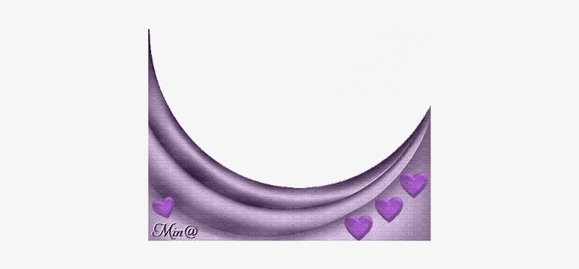 Frame Purple Hearts - Circle, transparent png