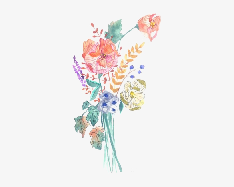 Banner Free Bouquet Transparent Watercolour Flower - Watercolours Bouquet Of Flowers Painting, transparent png