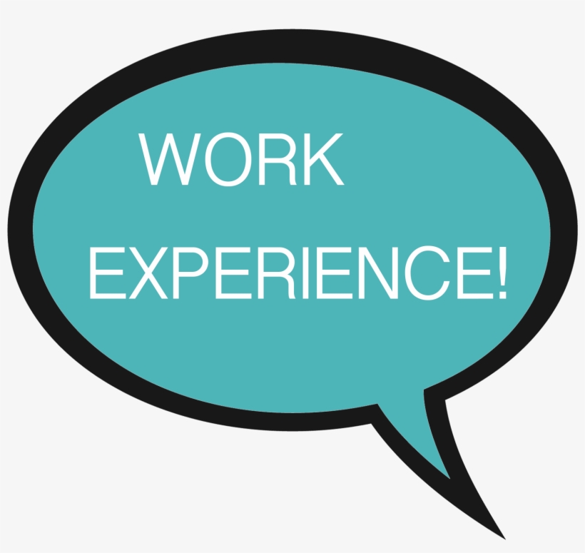 Speech Bubble With Words Work Experience - Work Experience Transparent, transparent png