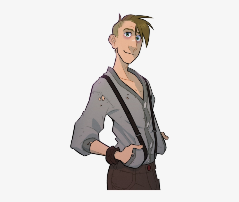 Buttons Wore Nothing But His Oversized Grey Cardigan - Cartoon, transparent png