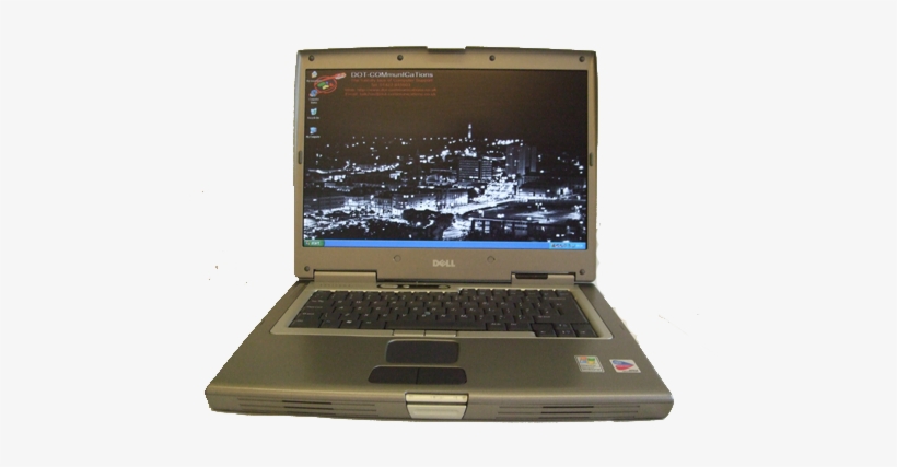 Dell Laptop Turned On - Netbook, transparent png