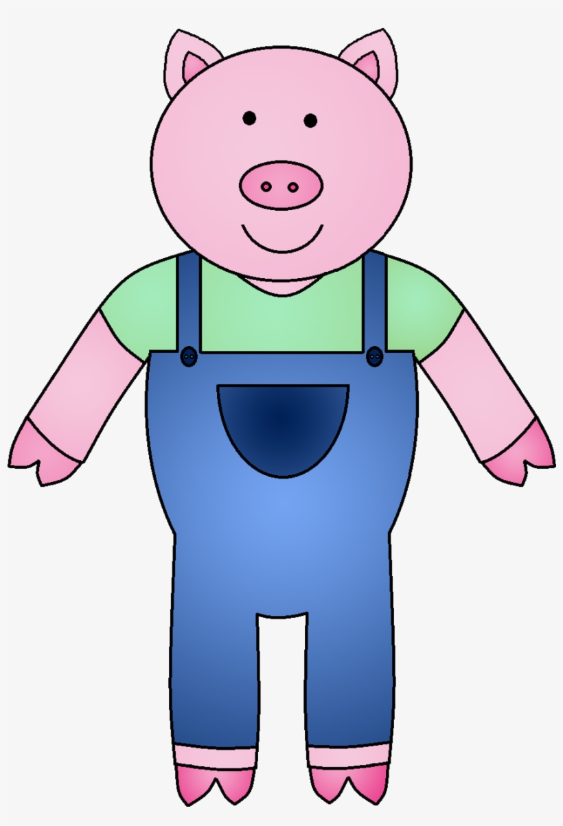 The Three Little Pigs Clipart - Pig From Three Little Pigs, transparent png