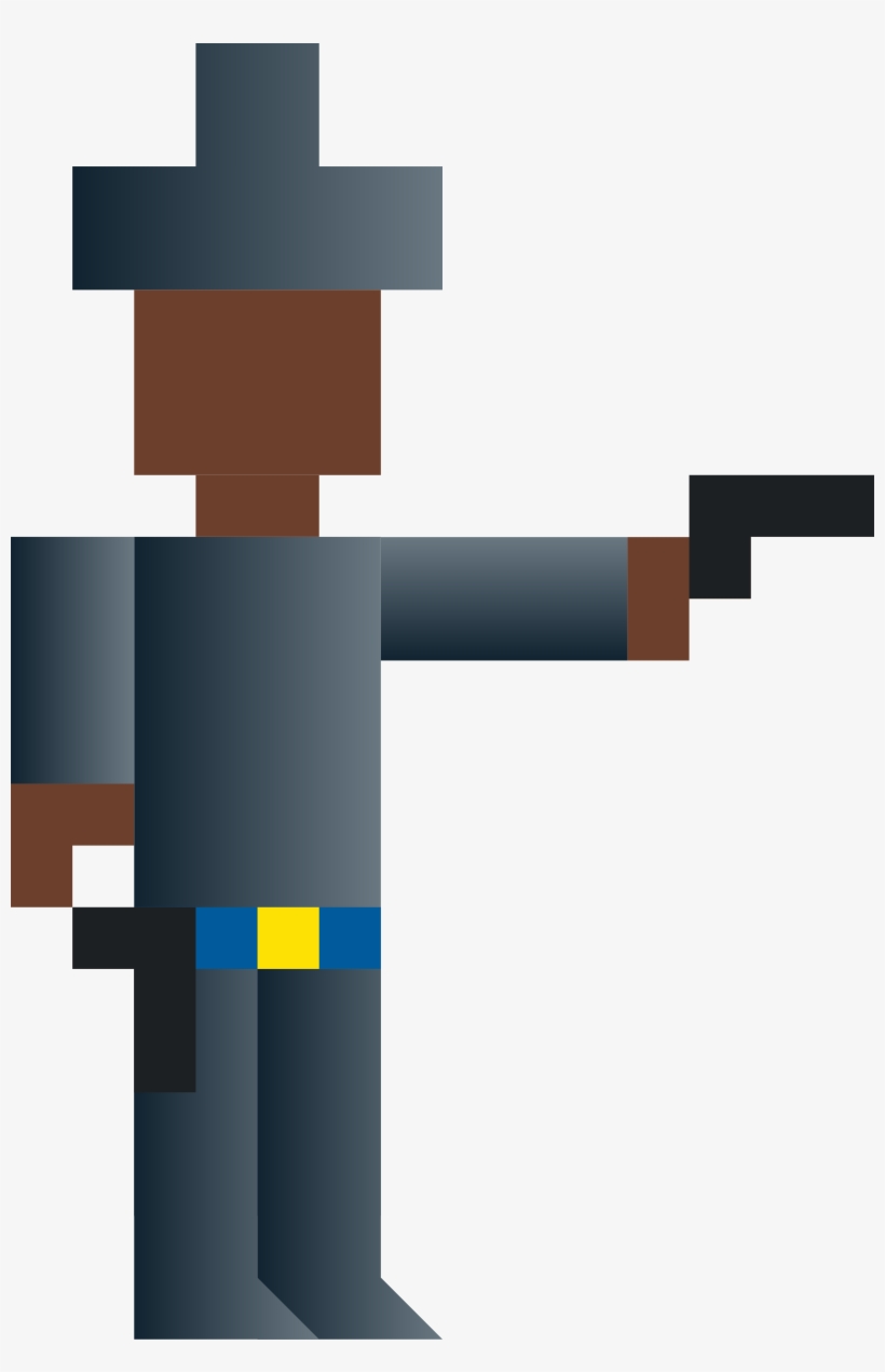 This Free Icons Png Design Of Cowboy Shooting Gun, transparent png