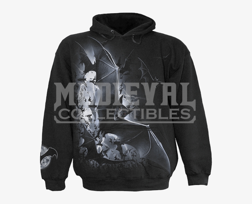 "nightfall Bats Hoodie", transparent png