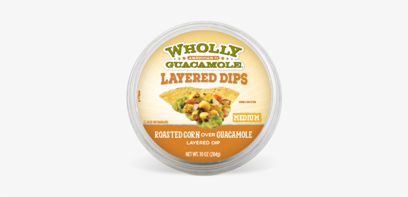 10oz Tub Roasted Corn Over Guacamole - Wholly Guacamole Layered Dip, transparent png