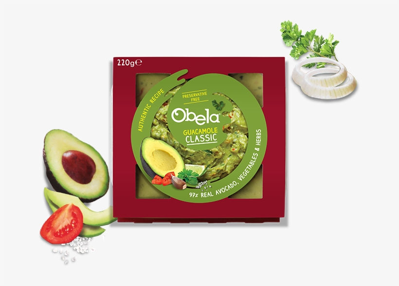 Classic Guacamole - Obela Classic Guacamole 220g, transparent png