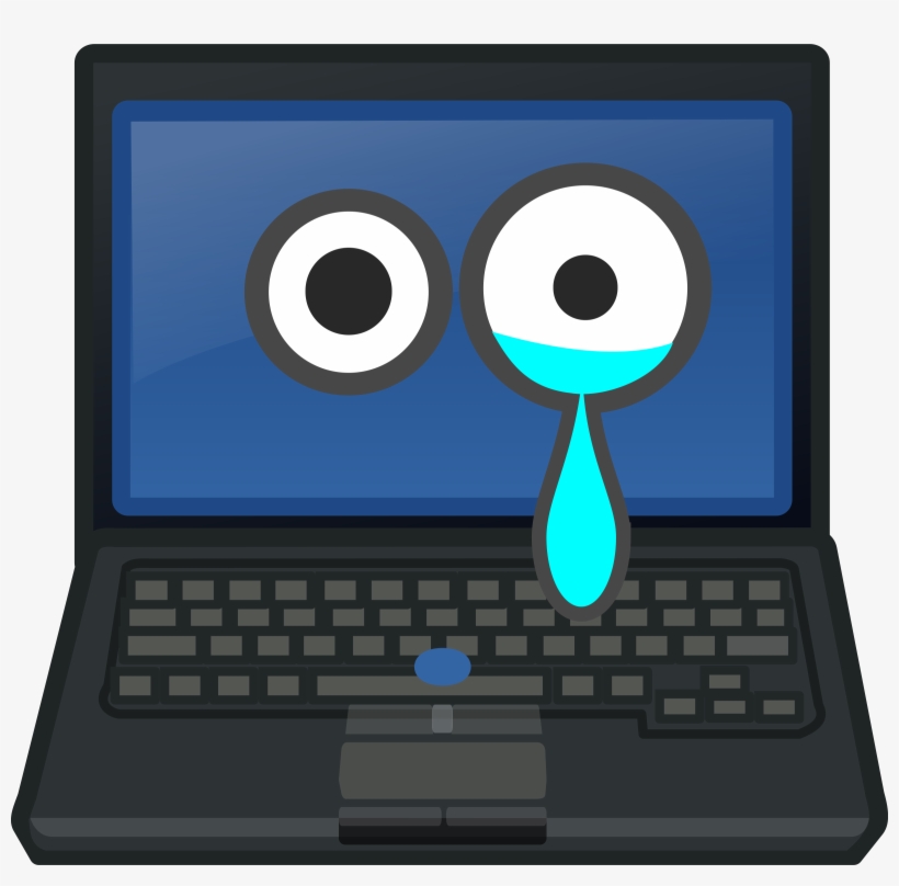 This Free Icons Png Design Of Laptop Crying Eye Contact, transparent png