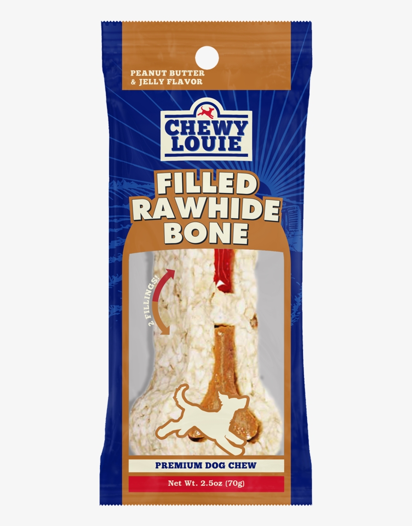 804102 Chewylouie Pbj Rawhidebone 3d Packaged Front - Peanut Butter And Jelly Sandwich, transparent png