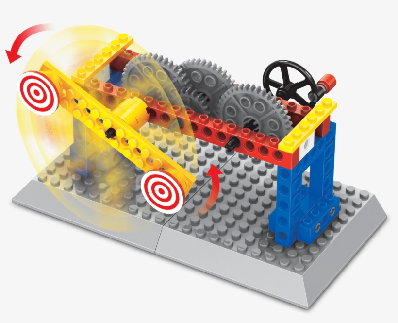 My First Mechanical Engineering Kit - Brictek Ingenius Axial Gear Building Set, transparent png