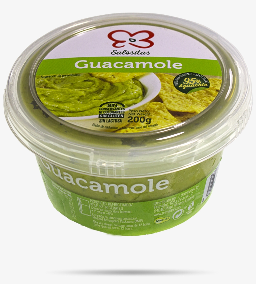 Guacamole Envase 200 Gr, transparent png