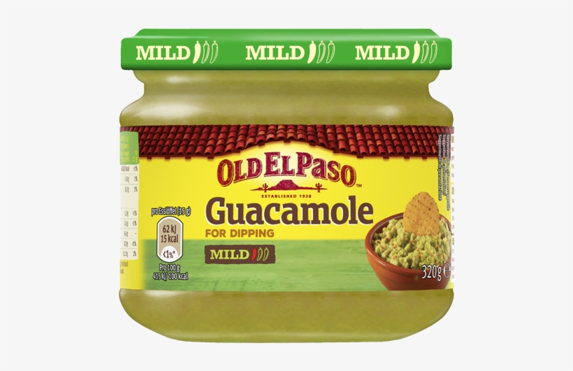 Guacamole Dip - Old El Paso Stand Stuff Soft Taco Kit, transparent png