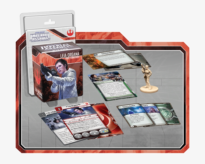 Leia Organa, Rebel Commander Ally Pack Preview For - Star Wars Imperial Assault Leia Organa Ally Pack, transparent png