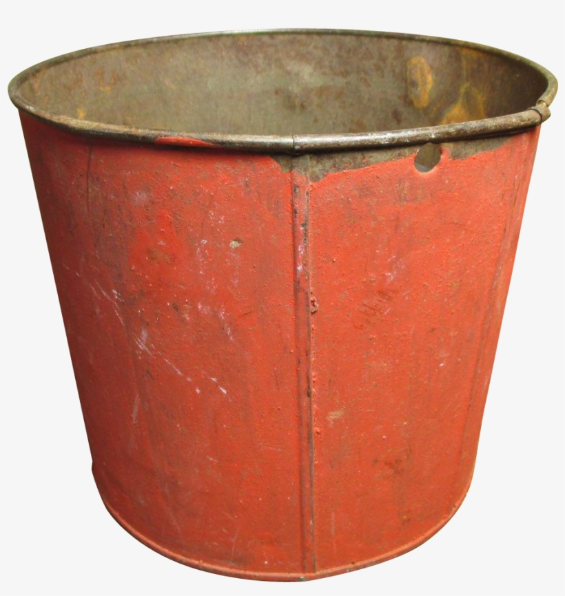 Grandma's Wonderful Old Vintage Metal Maple Syrup Sap - Old Paint Bucket Png, transparent png