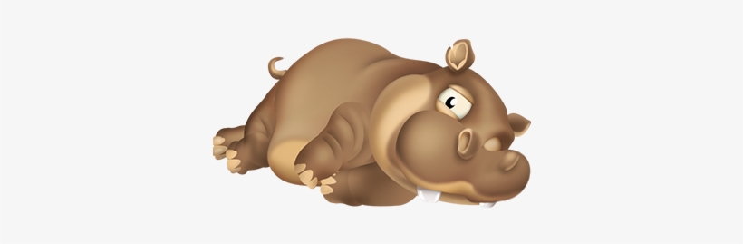 Clipart Hippo Brown - Hay Day Hippo, transparent png