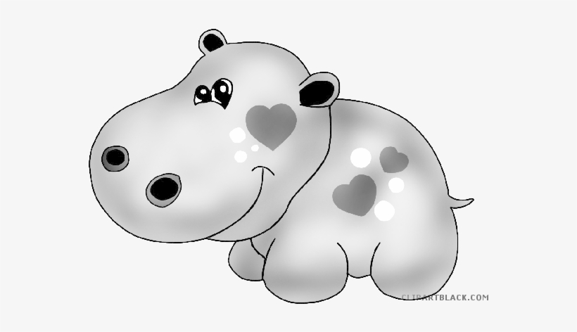 Svg Freeuse Download Clipartblack Com Animal Free Black - Hippopotamus, transparent png