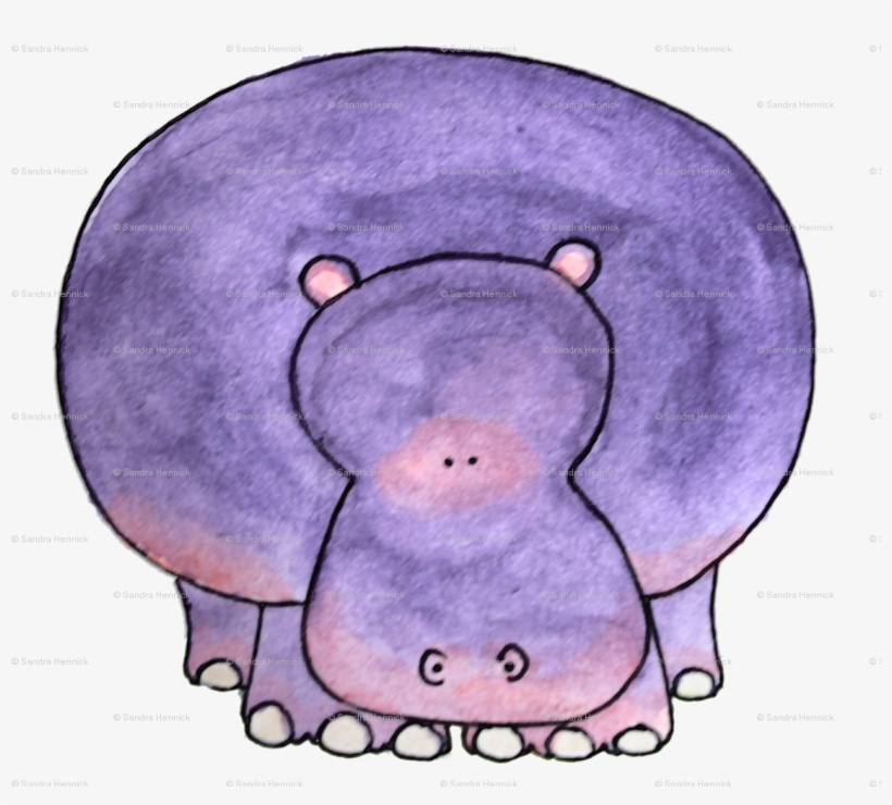 Svg Free Oranges Clipart Hippo - Hippopotamus, transparent png