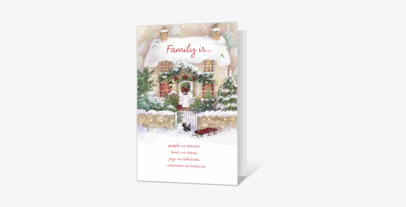 Christmas Is Family Printable - American Greetings Beautiful Treasures Christmas Card, transparent png