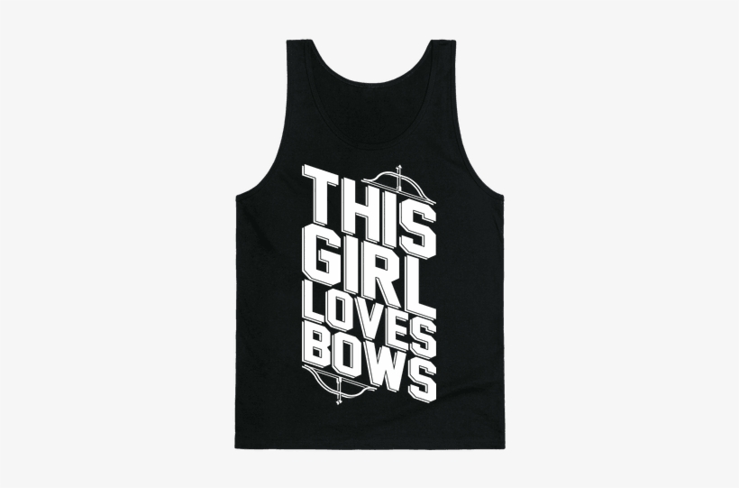 This Girl Loves Bows Tank Top - T-shirt, transparent png