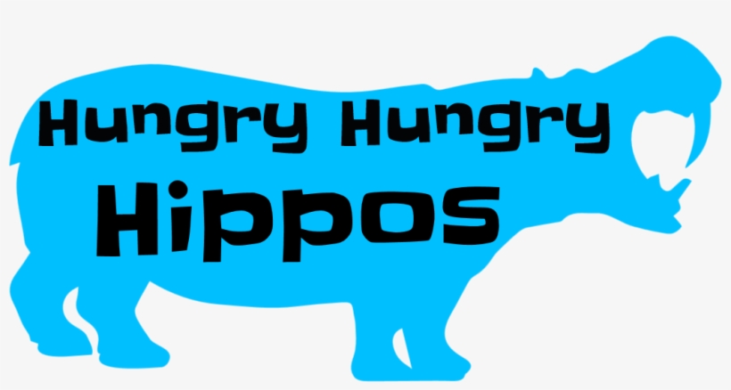 Hippos Lazy Couple Lose - Hungry Hungry Hippo Logo, transparent png