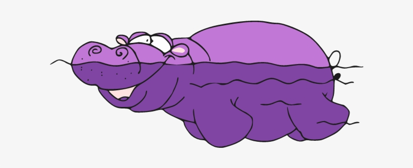 Swimming Clipart Hippo - Hippo Swim Clipart, transparent png
