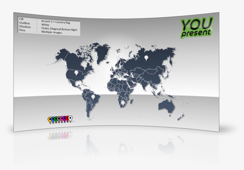 Powerpoint World Map Editable Changyuheng Me In - World Map, transparent png