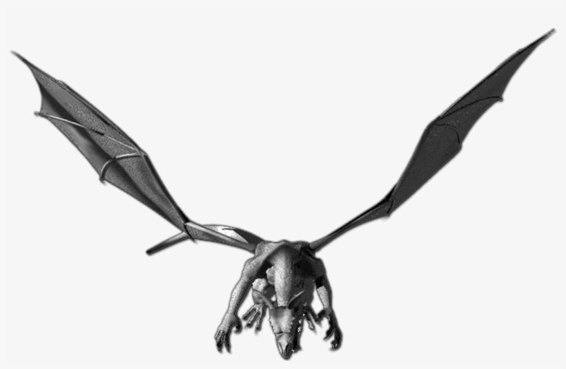 Silver-dragon - Dundjinni Dragon Statue, transparent png