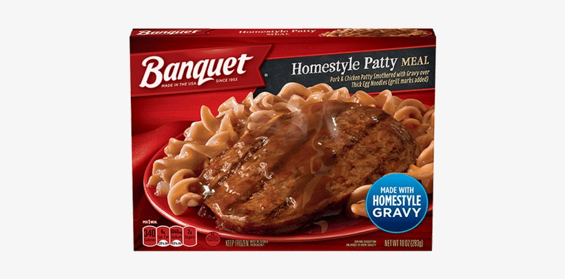 Banquet Chicken Fried Beef Steak Meal - 10 Oz Box, transparent png