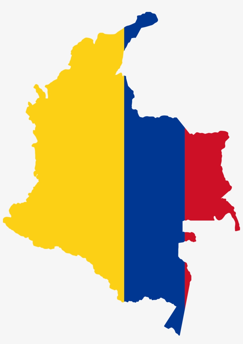 This Free Icons Png Design Of Colombia Map Flag, transparent png