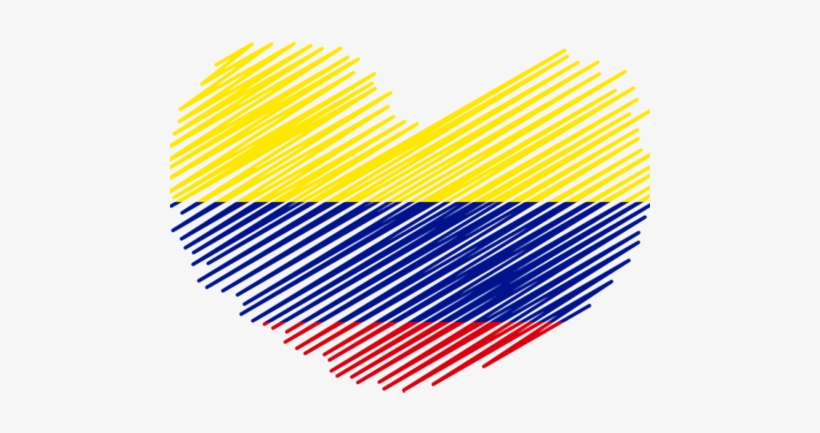Colombia Pro Picture Filter Overlay For Face - Trinidad And Tobago Heart Flag, transparent png