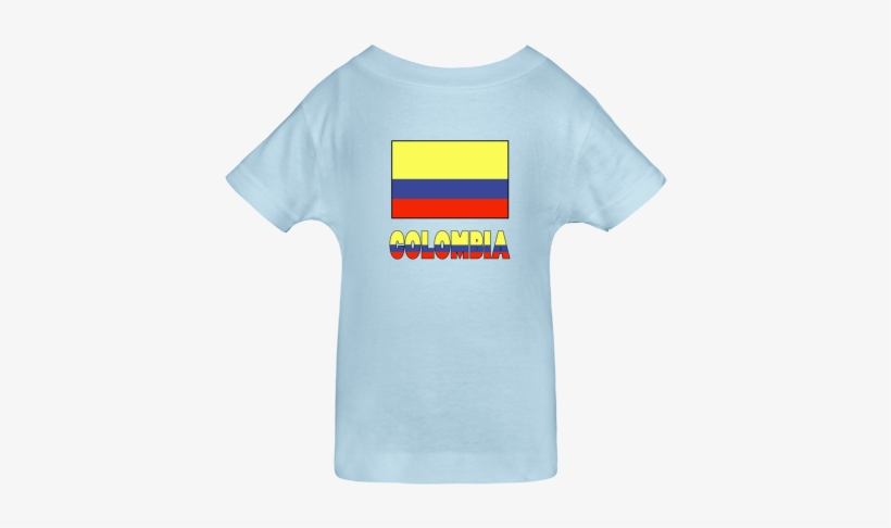 Columbia Flag & Word - Active Shirt, transparent png