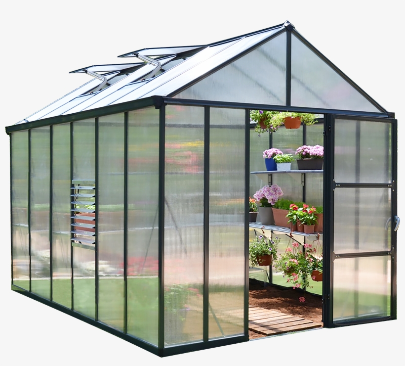 The Future Of Agriculture - Palram 8 X 12 Glory (dark Grey) Premium Greenhouse, transparent png
