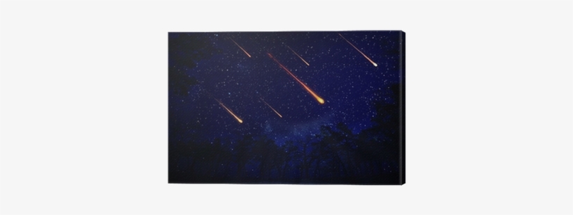 Night Sky With A Meteor Shower Canvas Print • Pixers® - Star, transparent png