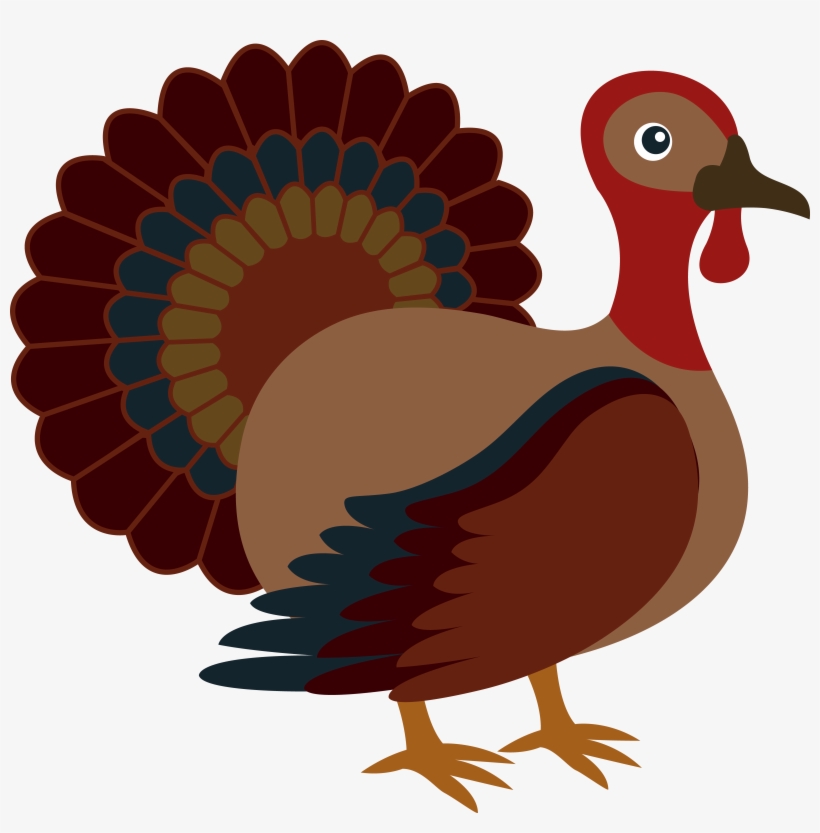 Thanksgiving Clipart Turkey - Hair, transparent png