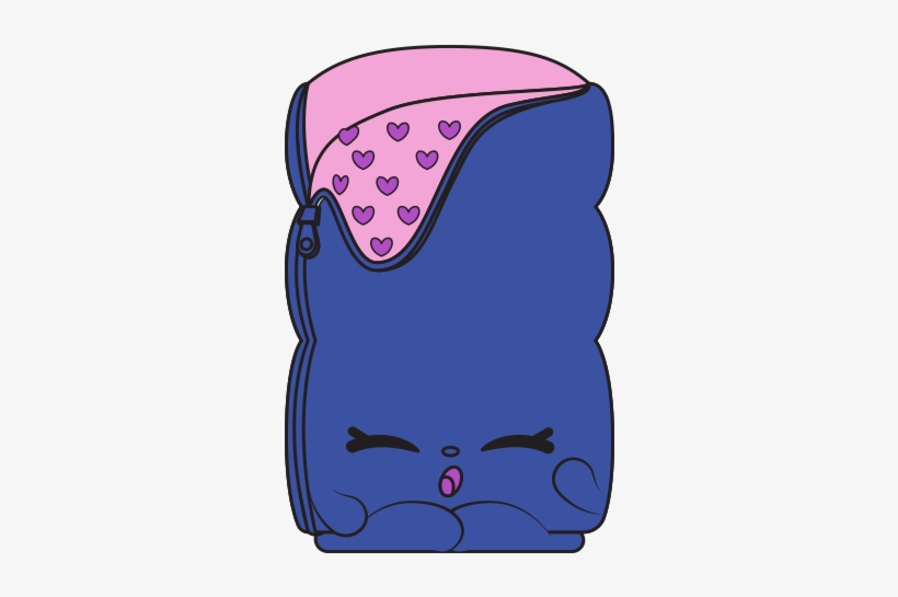 Snoozy Sleeping Bag - Shopkins Snoozy Sleeping Bag, transparent png