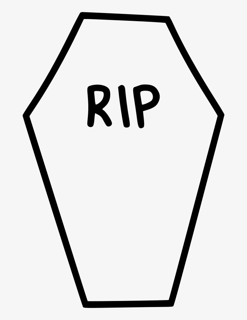 Coffin Casket Rip Death Funeral Comments - Grave Png, transparent png