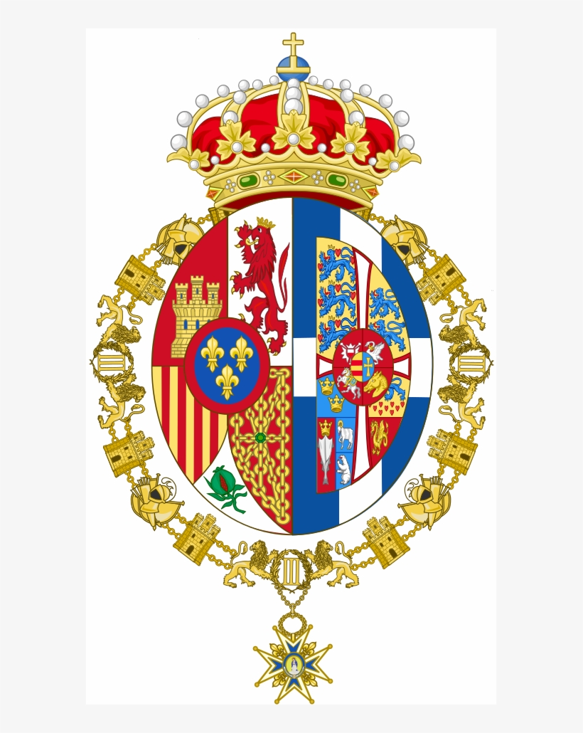 Queen Of Spain Coat Of Arms - Queen Sofia Of Spain Coat Of Arms, transparent png