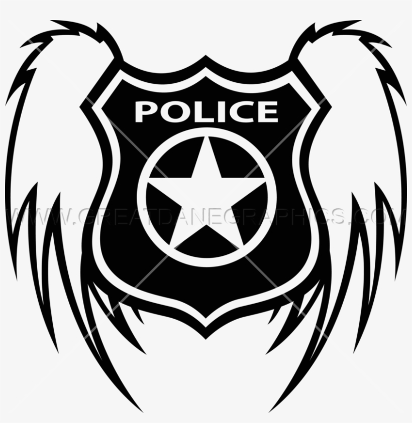 Police Shield Wings - Us Army Star Ww2, transparent png