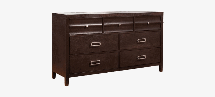 Cabot Dresser - Alpine Furniture 7 Drawer Legacy Dresser & Mirror, transparent png