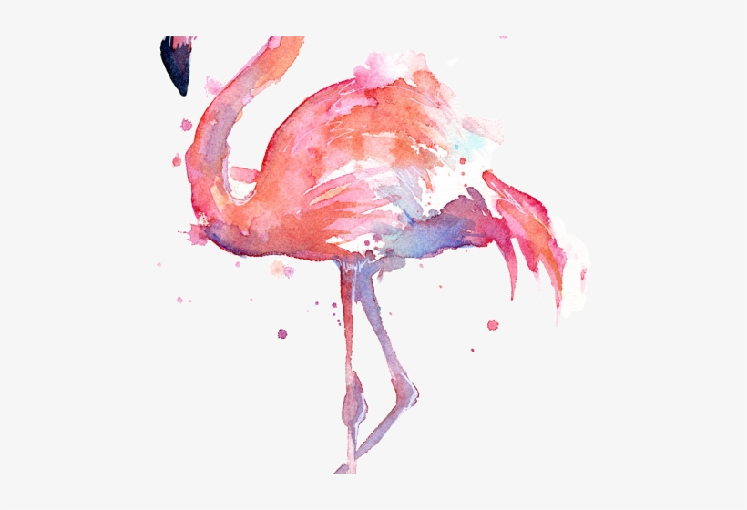 Flamingo Watercolor Painting Hd, transparent png