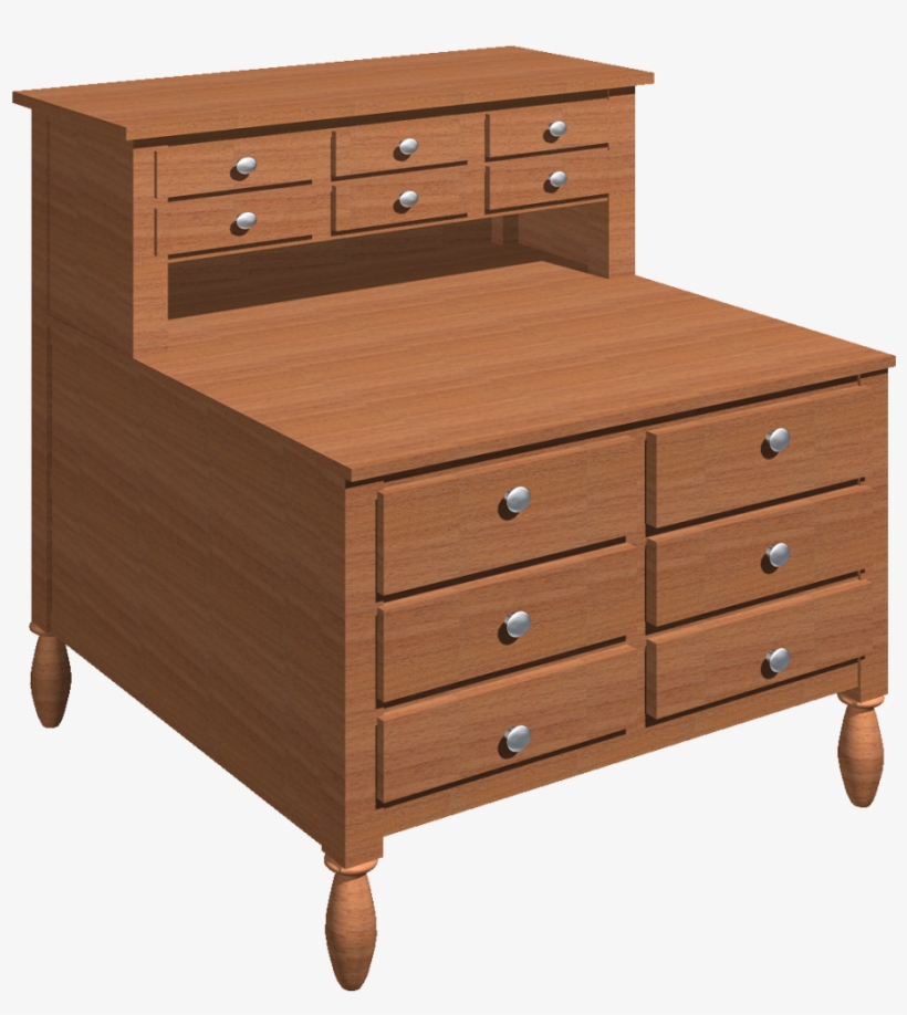 Dresser 3d View, transparent png