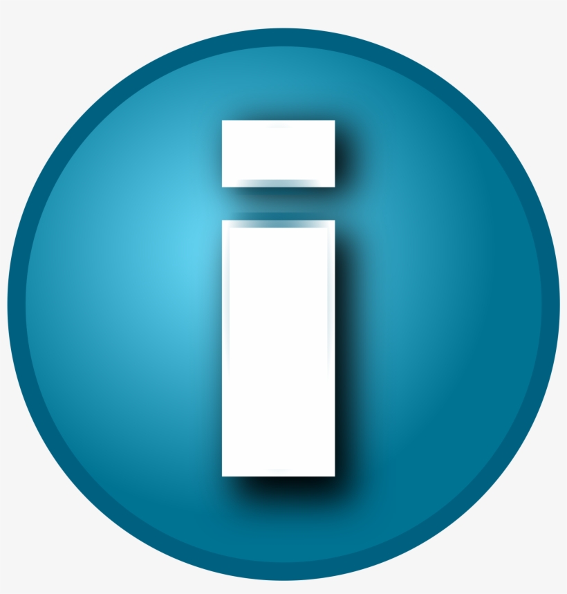 This Free Icons Png Design Of Small Blue 'i' Info Button, transparent png