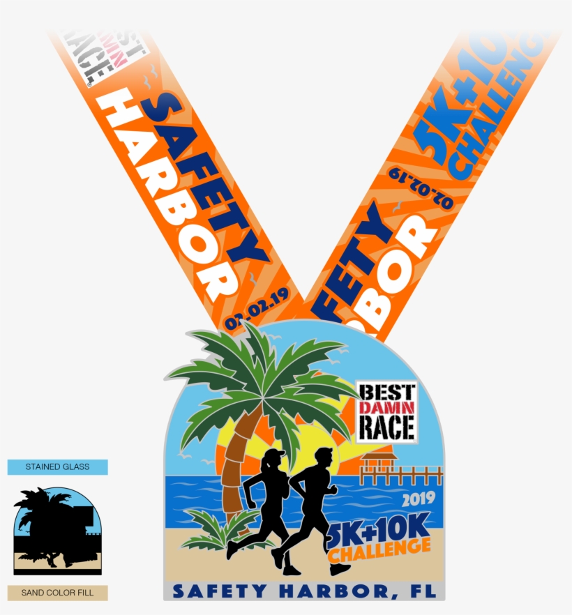 Medal-challenge - Safety Harbor, transparent png